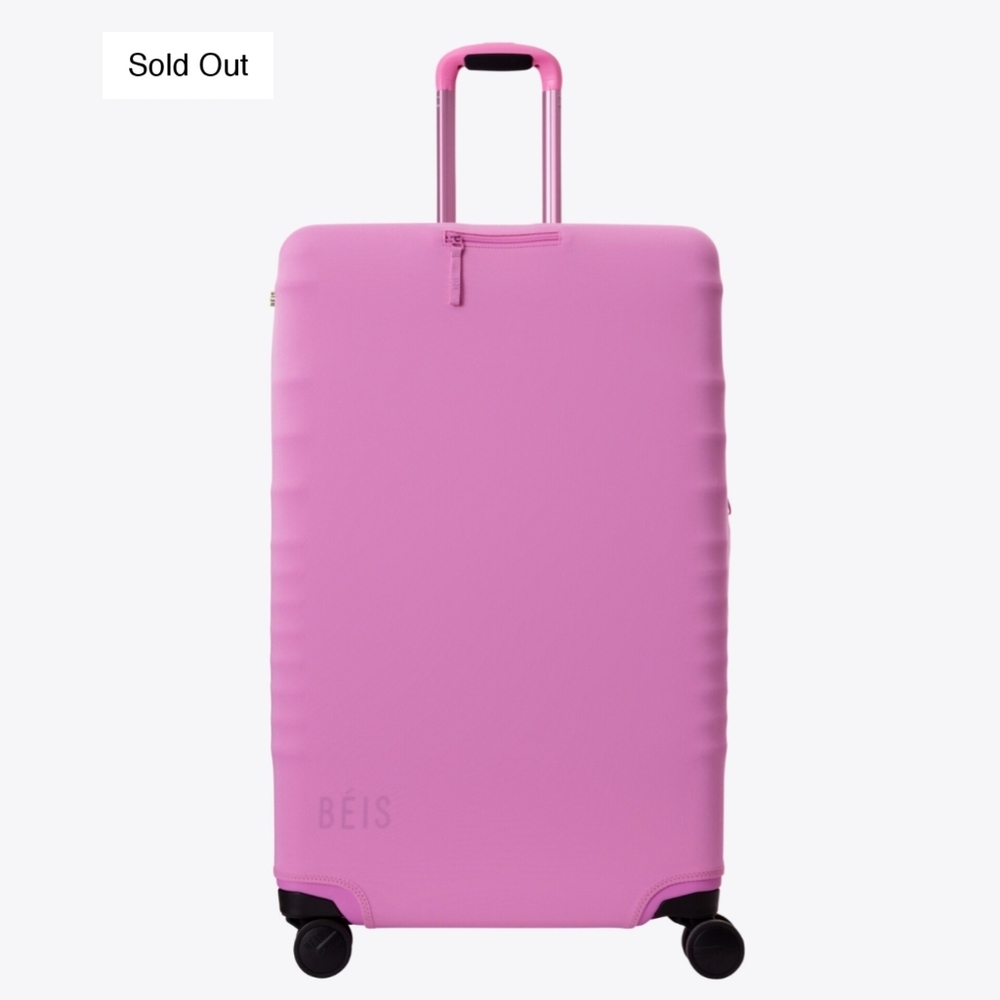 The Large Check-In Luggage Cover in Berry